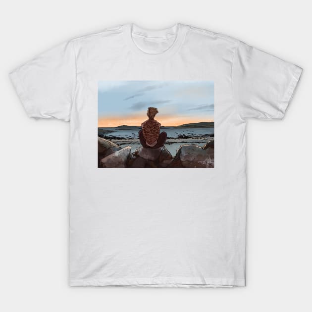 Waiting Felix T-Shirt by CrossRoadArt